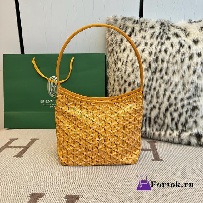 Fortok Goyard Boheme Hobo bag Yellow Goyardine Canvas 26cm x 11cm x 22cm - 1