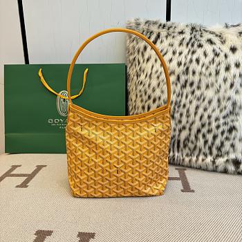 Fortok Goyard Boheme Hobo bag Yellow Goyardine Canvas 26cm x 11cm x 22cm