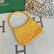 Fortok Goyard Boheme Hobo bag Yellow Goyardine Canvas 26cm x 11cm x 22cm - 6