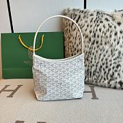 Fortok Goyard Boheme Hobo bag White Goyardine Canvas 26cm x 11cm x 22cm  - 1