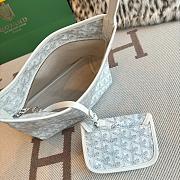 Fortok Goyard Boheme Hobo bag White Goyardine Canvas 26cm x 11cm x 22cm  - 6