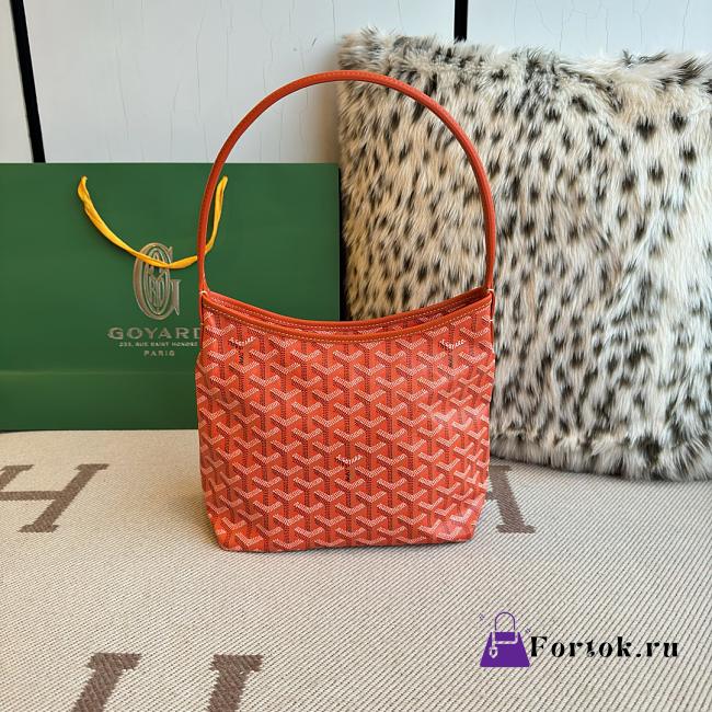 Fortok Goyard Boheme Hobo bag Orange Goyardine Canvas 26cm x 11cm x 22cm - 1