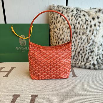 Fortok Goyard Boheme Hobo bag Orange Goyardine Canvas 26cm x 11cm x 22cm