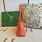 Fortok Goyard Boheme Hobo bag Orange Goyardine Canvas 26cm x 11cm x 22cm - 3