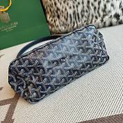 Fortok Goyard Boheme Hobo bag Navy Blue Goyardine Canvas 26cm x 11cm x 22cm - 4