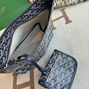 Fortok Goyard Boheme Hobo bag Navy Blue Goyardine Canvas 26cm x 11cm x 22cm - 5
