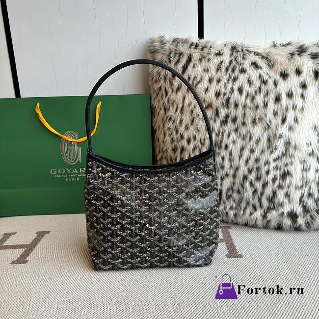 Fortok Goyard Boheme Hobo bag Black Goyardine Canvas 26cm x 11cm x 22cm - 1
