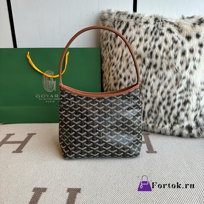 Fortok Goyard Boheme Hobo bag Brown Goyardine Canvas 26cm x 11cm x 22cm - 1
