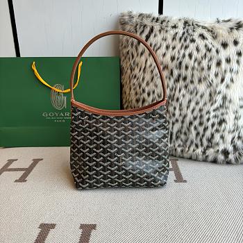 Fortok Goyard Boheme Hobo bag Brown Goyardine Canvas 26cm x 11cm x 22cm