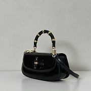 Fortok Gucci Bamboo 1947 top handle bag Black 26.6*13*8cm - 3