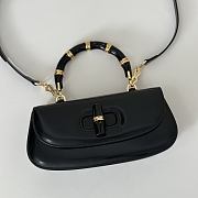 Fortok Gucci Bamboo 1947 top handle bag Black 26.6*13*8cm - 5