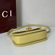 Fortok Gucci Bamboo 1947 top handle bag Yellow 26.6*13*8cm - 6