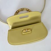 Fortok Gucci Bamboo 1947 top handle bag Yellow 26.6*13*8cm - 2