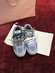 Fortok Miu Miu x New Balance 530 SL sneakers grey suede and mesh - 3