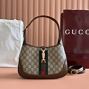 Fortok Gucci Jackie 1961 shoulder bag GG Supreme Canvas 28x19x4.5cm - 1