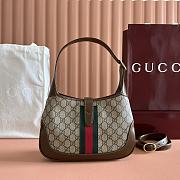 Fortok Gucci Jackie 1961 shoulder bag GG Supreme Canvas 28x19x4.5cm - 3