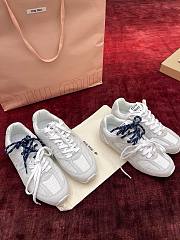 Fortok Miu Miu x New Balance 530 SL sneakers White suede and mesh  - 4