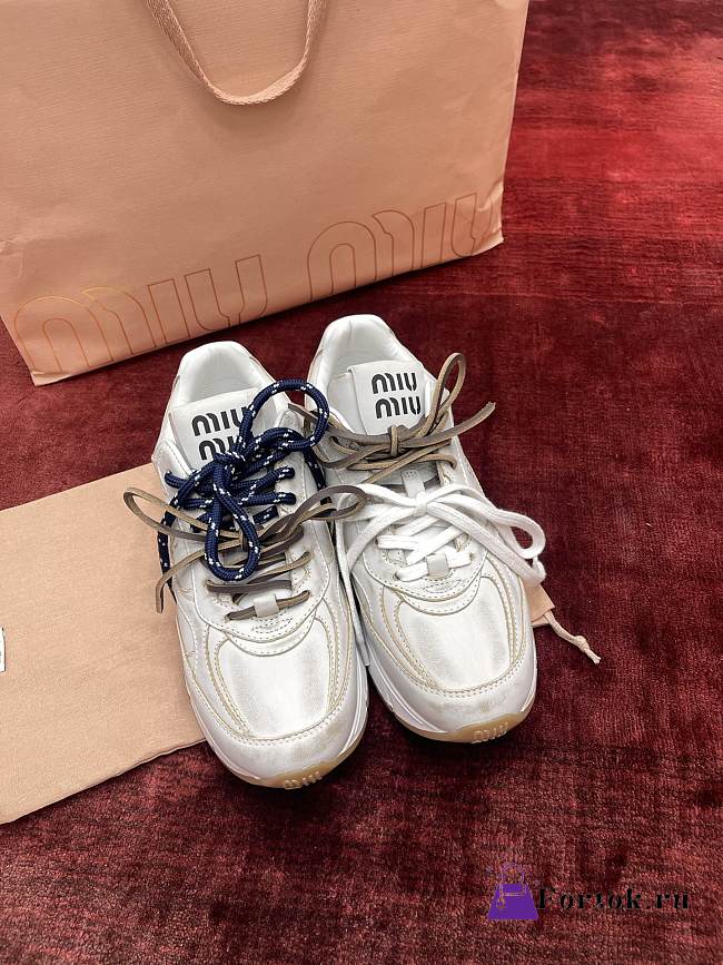 Fortok Miu Miu x New Balance 530 SL sneakers White Leather  - 1
