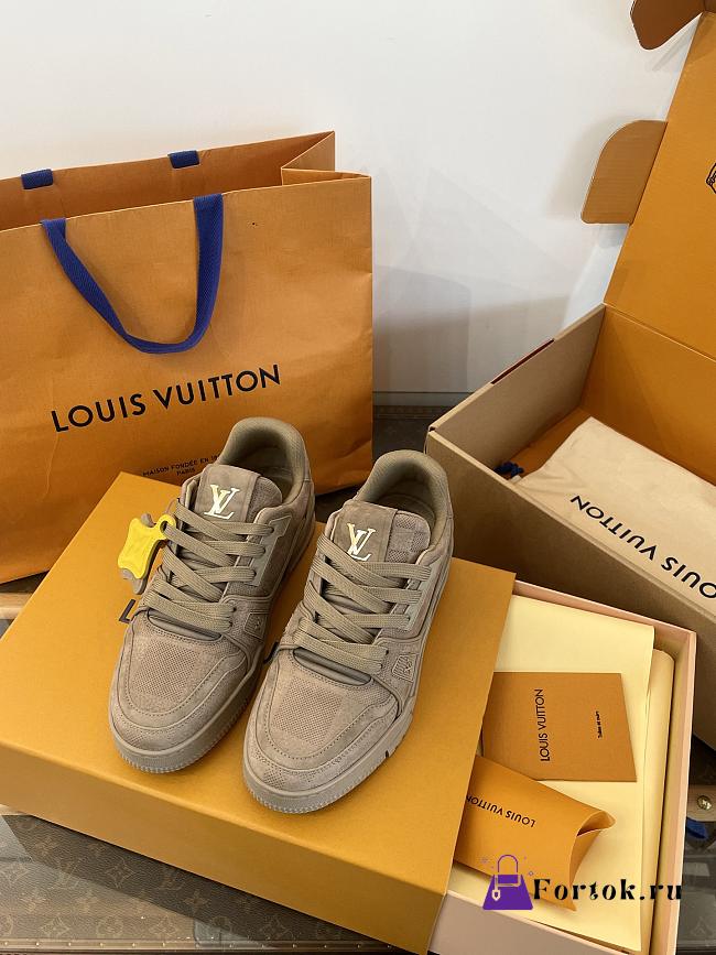 Fortok Louis Vuitton LV Trainer in Brown Damier Embossed - 1