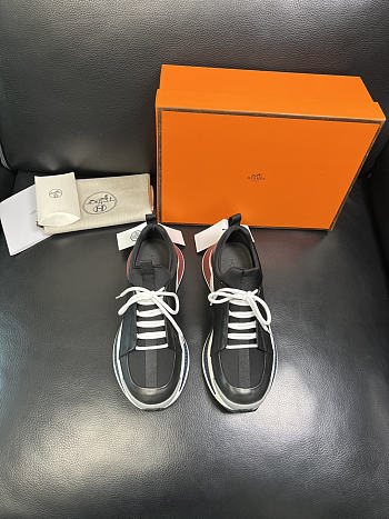 Fortok Hermès Just sneakers Leather Black