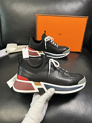 Fortok Hermès Just sneakers Leather Black - 2