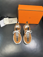 Fortok Hermès Just sneakers Suede Brown - 1