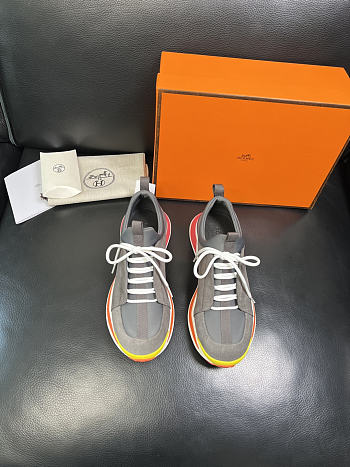 Fortok Hermès Just sneakers Suede Grey