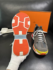 Fortok Hermès Just sneakers Suede Grey - 6