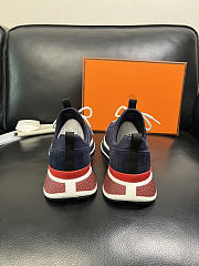 Fortok Hermès Just sneakers Suede Navy Blue - 6