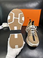 Fortok Hermès Just sneakers Suede Beige - 6