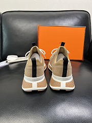 Fortok Hermès Just sneakers Suede Beige - 5