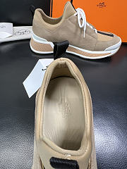 Fortok Hermès Just sneakers Suede Beige - 2