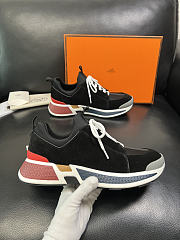 Fortok Hermès Just sneakers Suede Black - 5