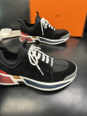 Fortok Hermès Just sneakers Suede Black - 2