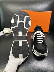 Fortok Hermès Just sneakers Suede Black - 3