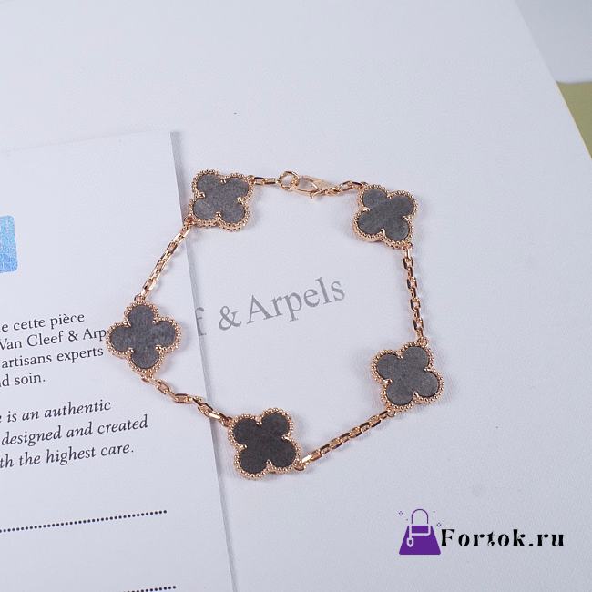 Fortok Van Cleef & Arpels Alhambra bracelet Grey Rose Gold - 1