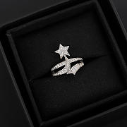 Fortok Chanel Ring Star Silver with Diamond - 1