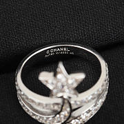 Fortok Chanel Ring Star Silver with Diamond - 3