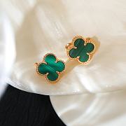 Fortok Van Cleef & Arpels Vintage Alhambra earrings Gold Green - 6