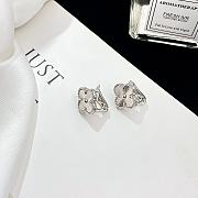 Fortok Van Cleef & Arpels Vintage Alhambra Silver earrings - 3