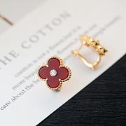 Fortok Van Cleef & Arpels Vintage Alhambra Red Gold/ Rose Gold Earrings - 6