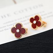 Fortok Van Cleef & Arpels Vintage Alhambra Red Gold/ Rose Gold Earrings - 4