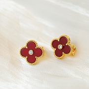 Fortok Van Cleef & Arpels Vintage Alhambra Red Gold/ Rose Gold Earrings - 3