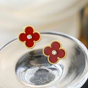 Fortok Van Cleef & Arpels Vintage Alhambra Red Gold/ Rose Gold Earrings - 2