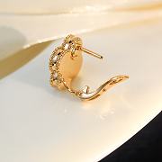 Fortok Van Cleef & Arpels Vintage Alhambra Pink Gold Earrings - 5
