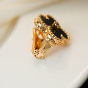 Fortok Van Cleef & Arpels Vintage Alhambra Grey Gold Earrings - 6