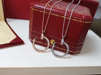 Fortok Cartier Juste un Clou pendant necklaces Siler/ Rose Gold