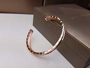 Fortok Bvlgari B.zero1 cuff bracelets Rose Gold/ White - 4