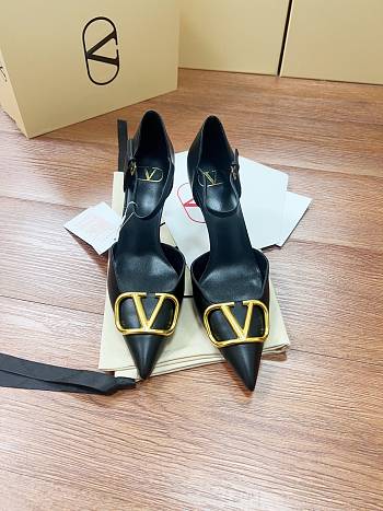 Fortok Fortok Valentino Garavani VLogo Signature slingback pumps Black 8cm