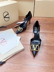 Fortok Fortok Valentino Garavani VLogo Signature slingback pumps Black 8cm - 4